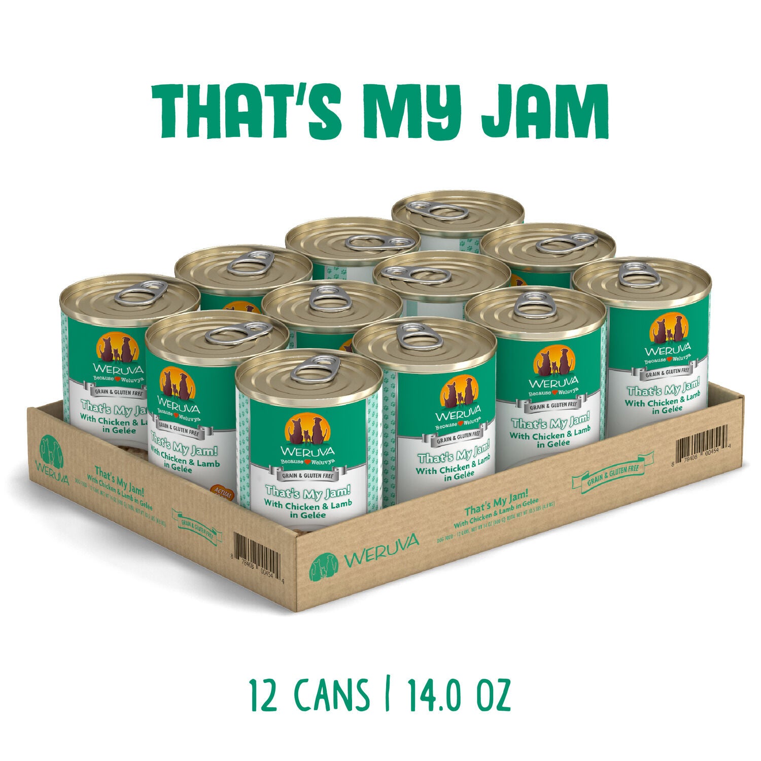 Weruva Classic Dog That's My Jam! Wet Dog Food, 14-Oz Can Pack Of 12