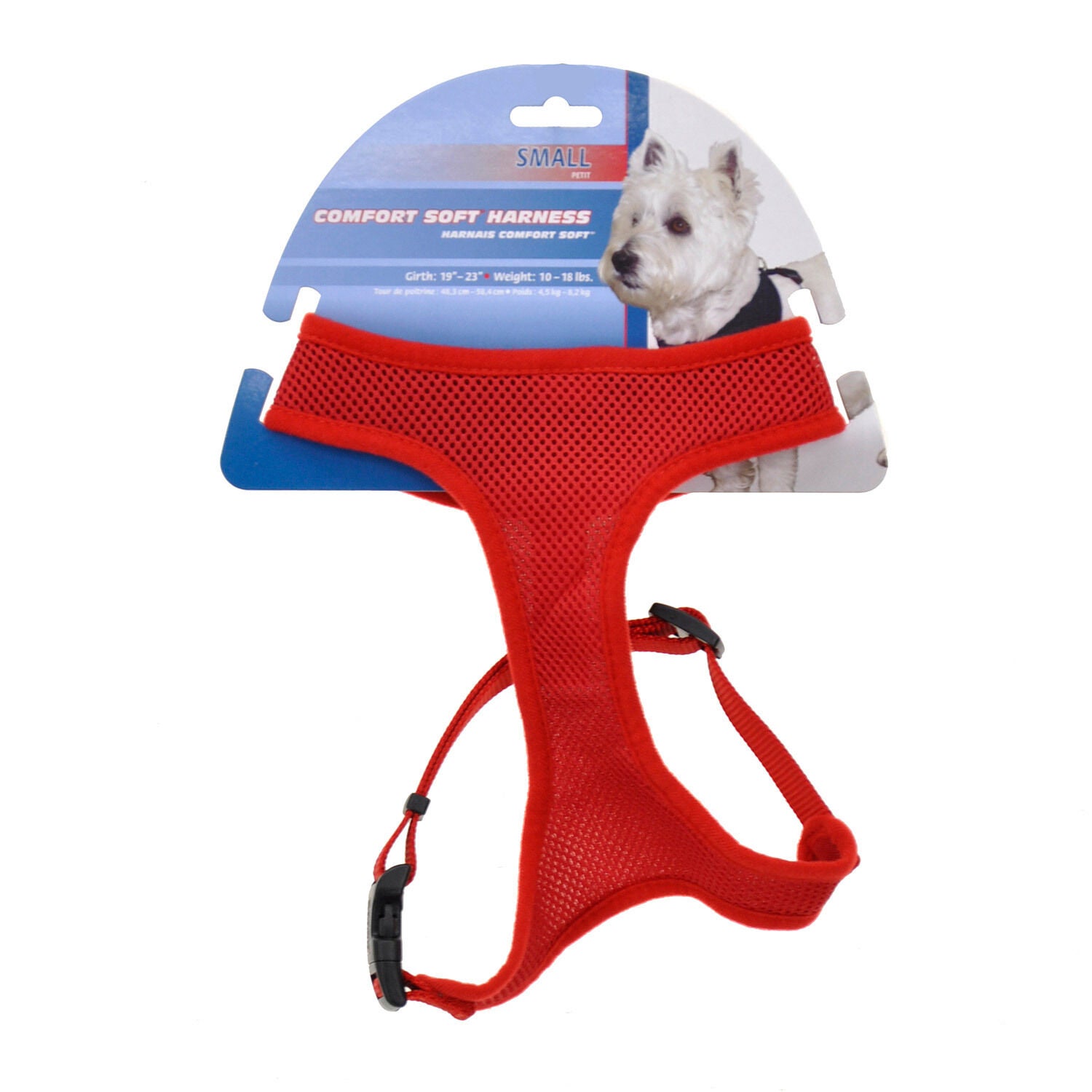Comfort Soft Adjustable Dog Harness Red 1XXS Pet Supermarket