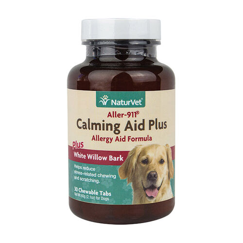 Aller 911 Calming Aid Plus Allergy Aid Formula Plus White Willow Bark Chewable Tabs