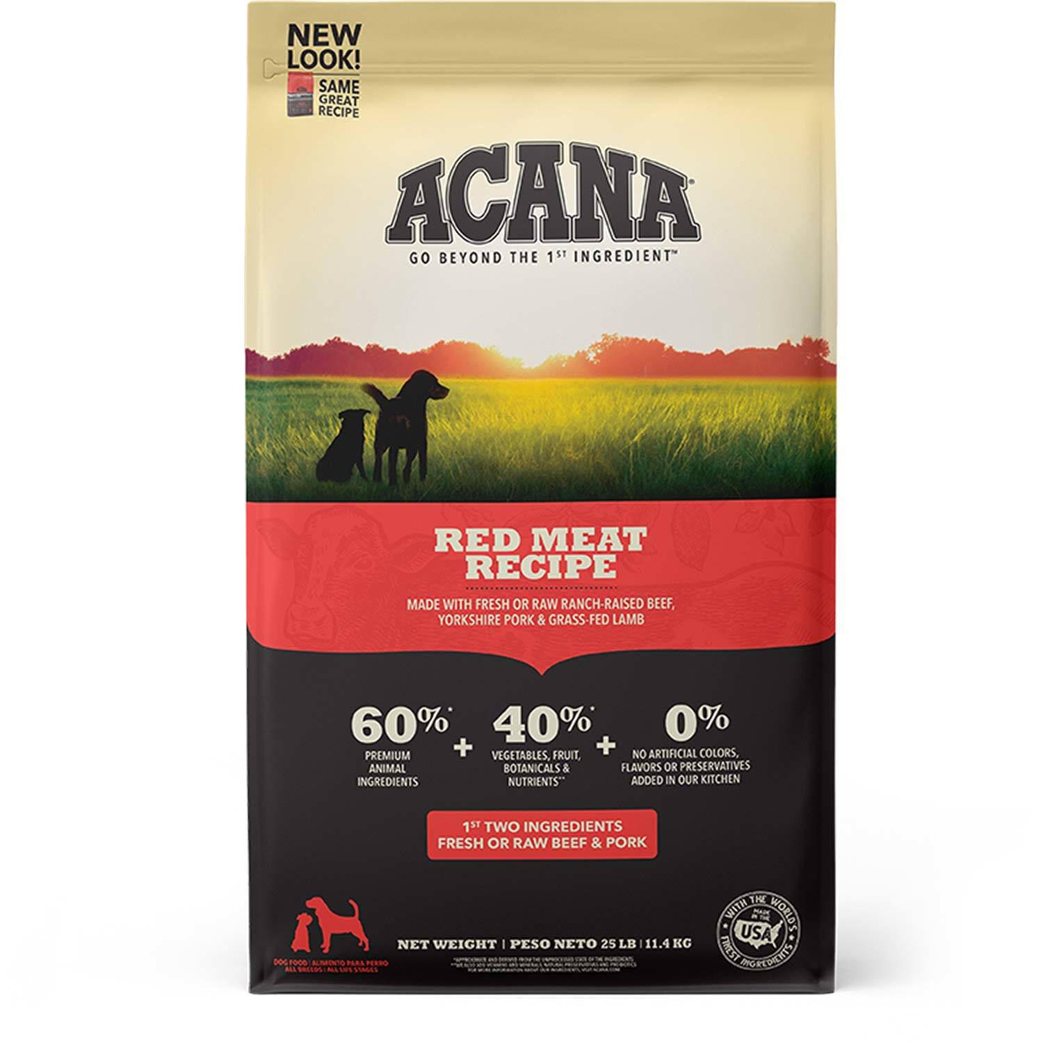 Red Meat Recipe Dog Food 25lb Pet Supermarket