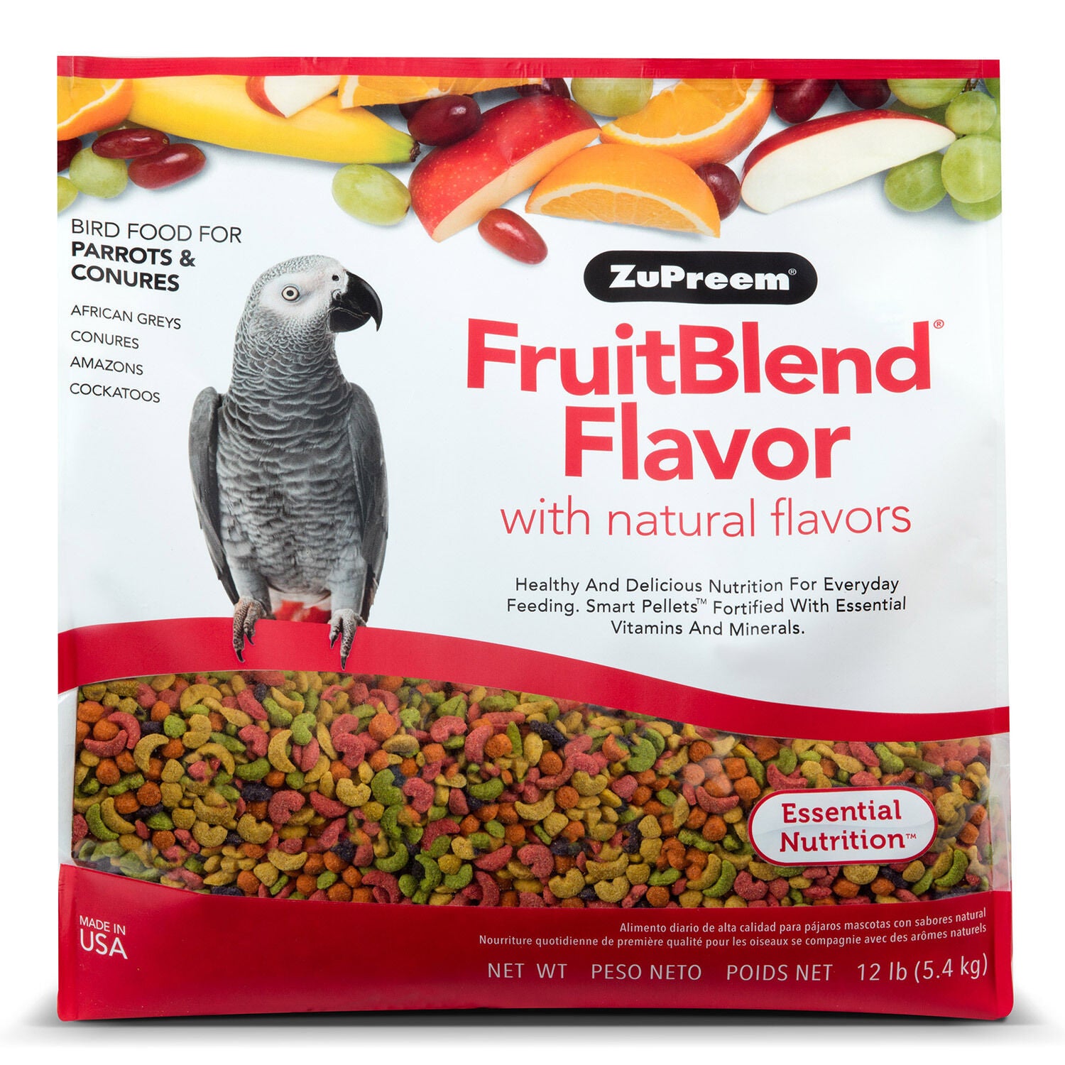 Zupreem Fruitblend With Natural Flavors Parrots & Conures Bird Food