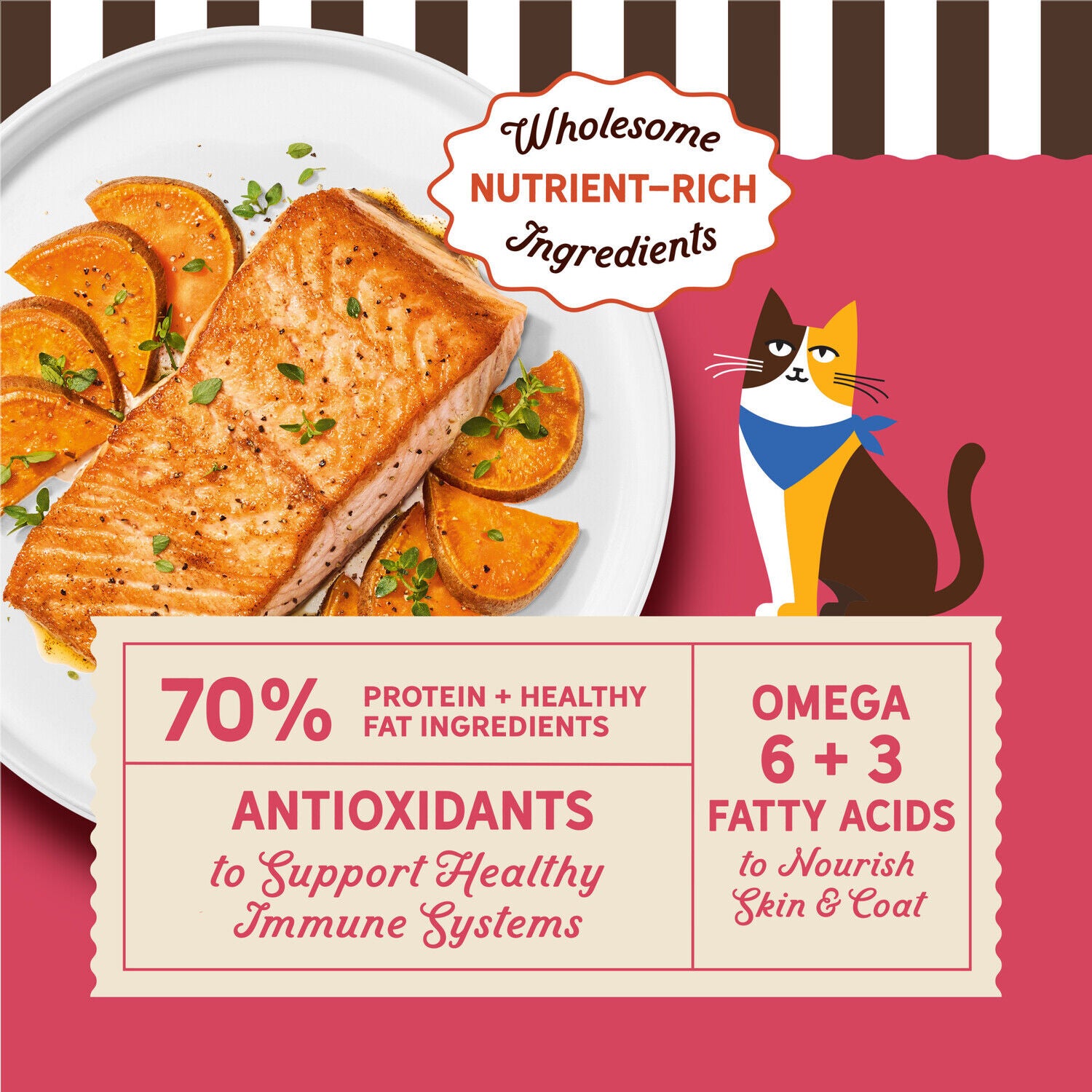 Merrick Purrfect Bistro Grain Free Salmon And Sweet Potato Recipe Dry Adult Cat Food, 4-Lb.