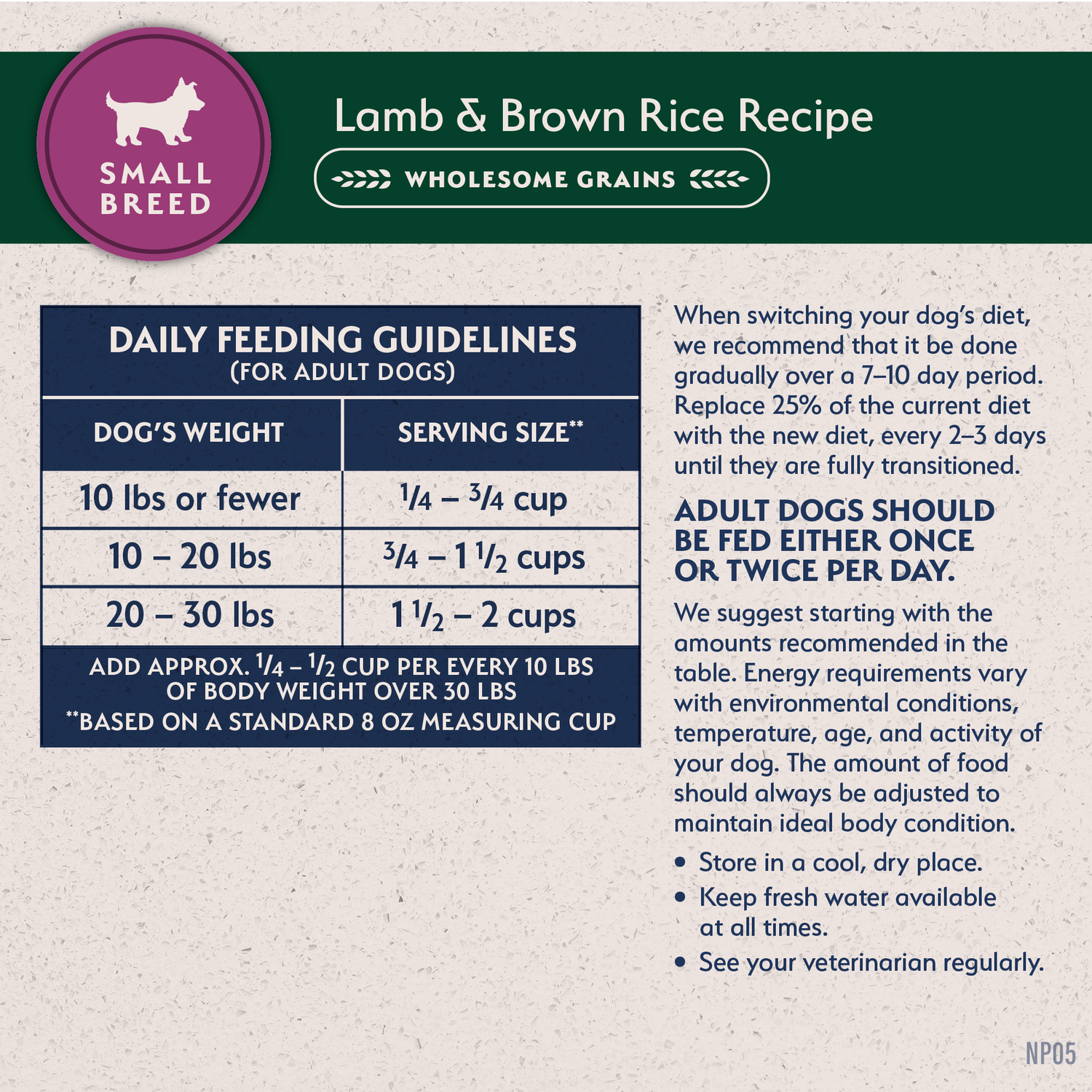 Natural Balance Limited Ingredient Dry Dog Food, Lamb & Brown Rice Small Breed Recipe, 12-Lb Bag