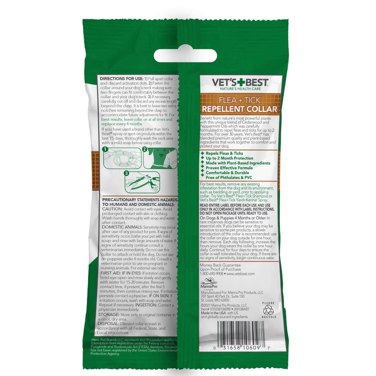 Vets Best Flea & Tick Repellent Dog Collar