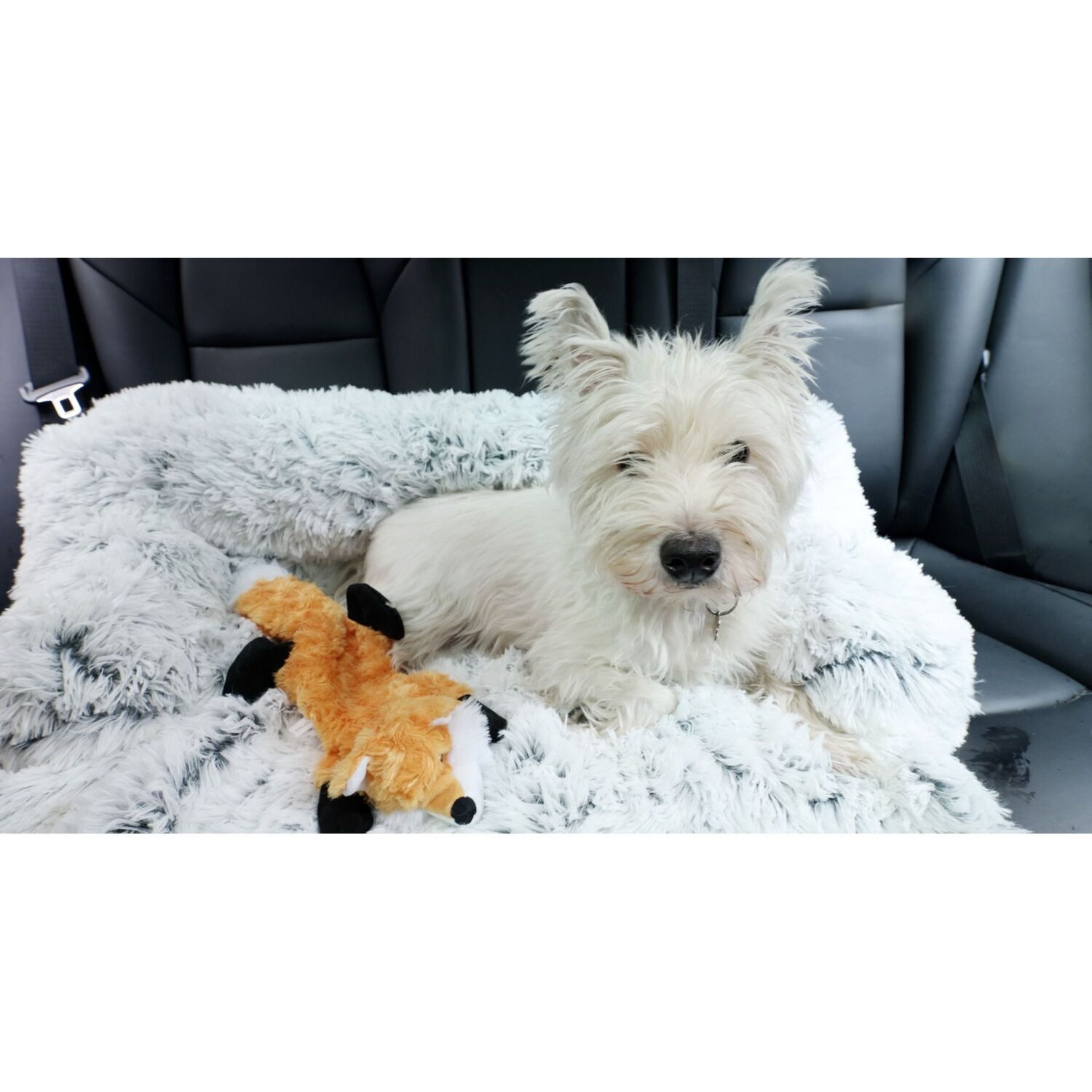 Tall Tails Anywhere Cuddler Waterproof Bolster Dog Bed, 34" - Grey