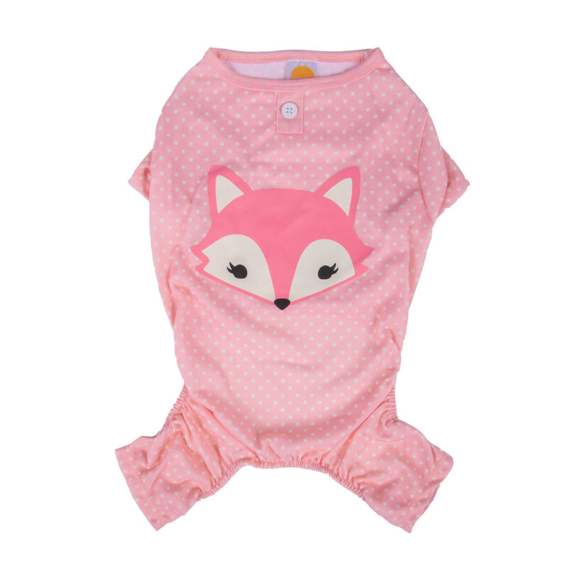 Pink Polka Dot Fox Pajamas image number 2
