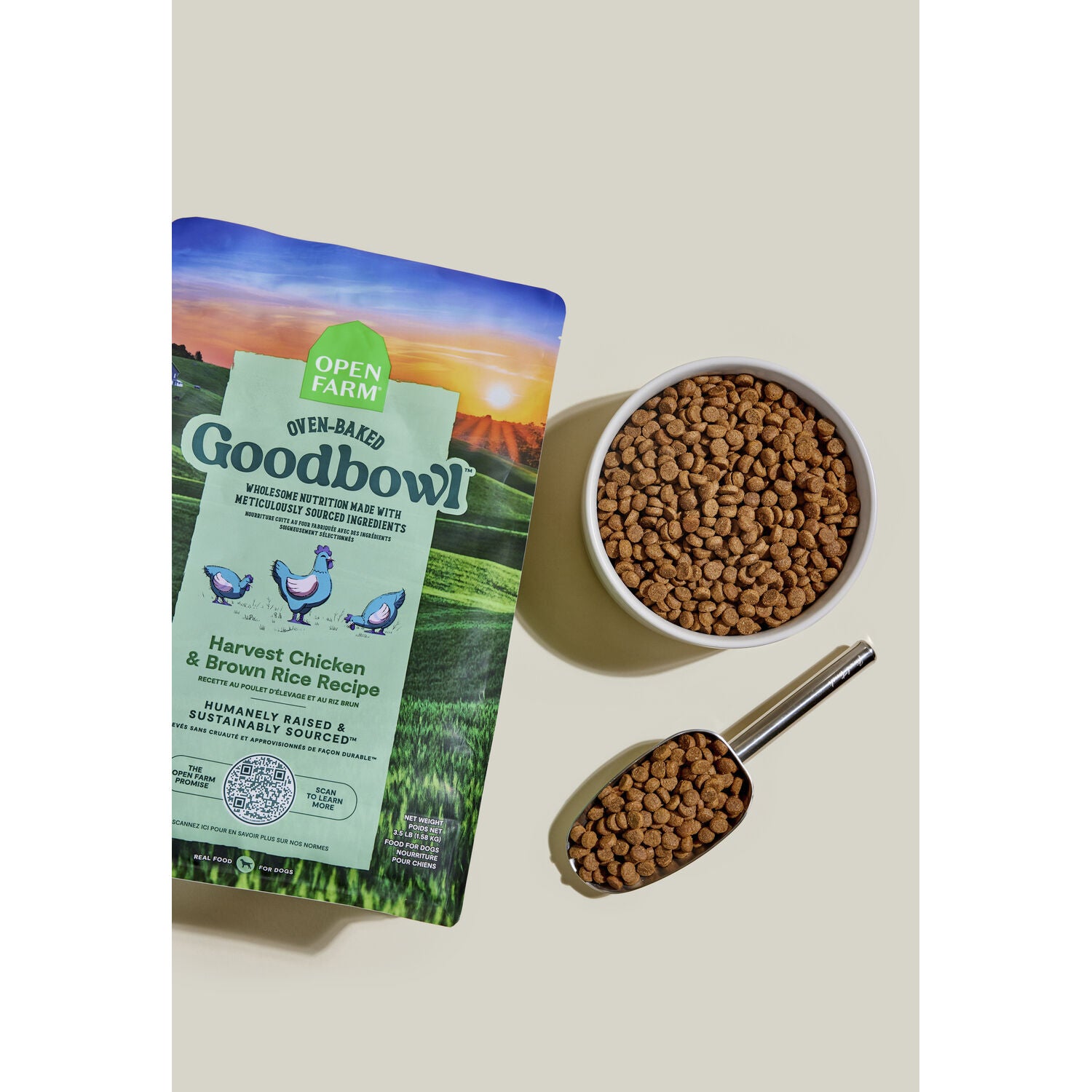 Open Farm Goodbowl Harvest Chicken & Brown Rice Dry Dog Food, 22Lb