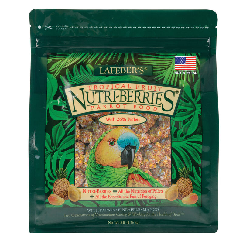 Tropical Fruit Nutri Berries For Parrots Bird Food image number 2