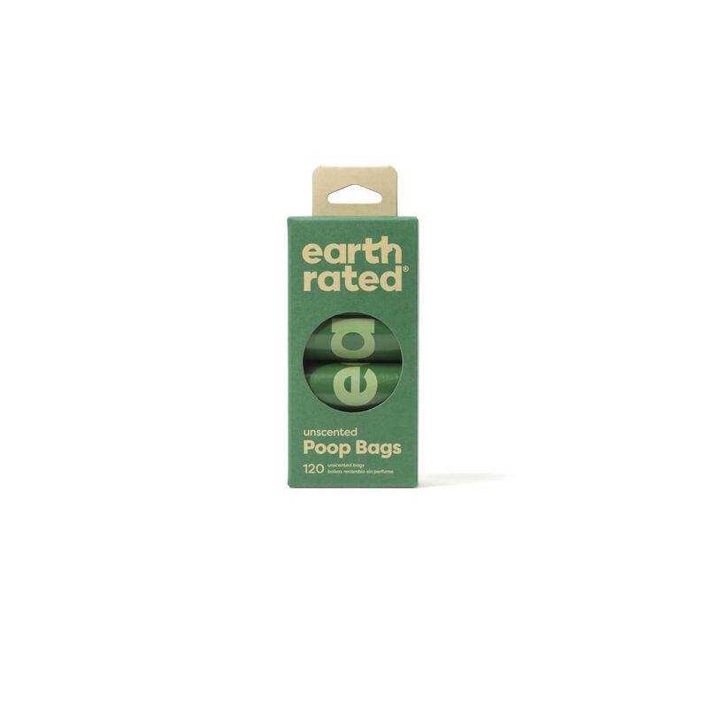 Earth Rated 120 Unscented Leakproof Dog Waste Bags (8 Refill Rolls)