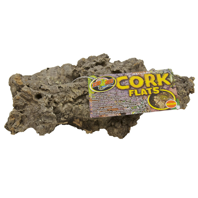 Natural Cork Flats Reptile Terrarium Décor image number 1
