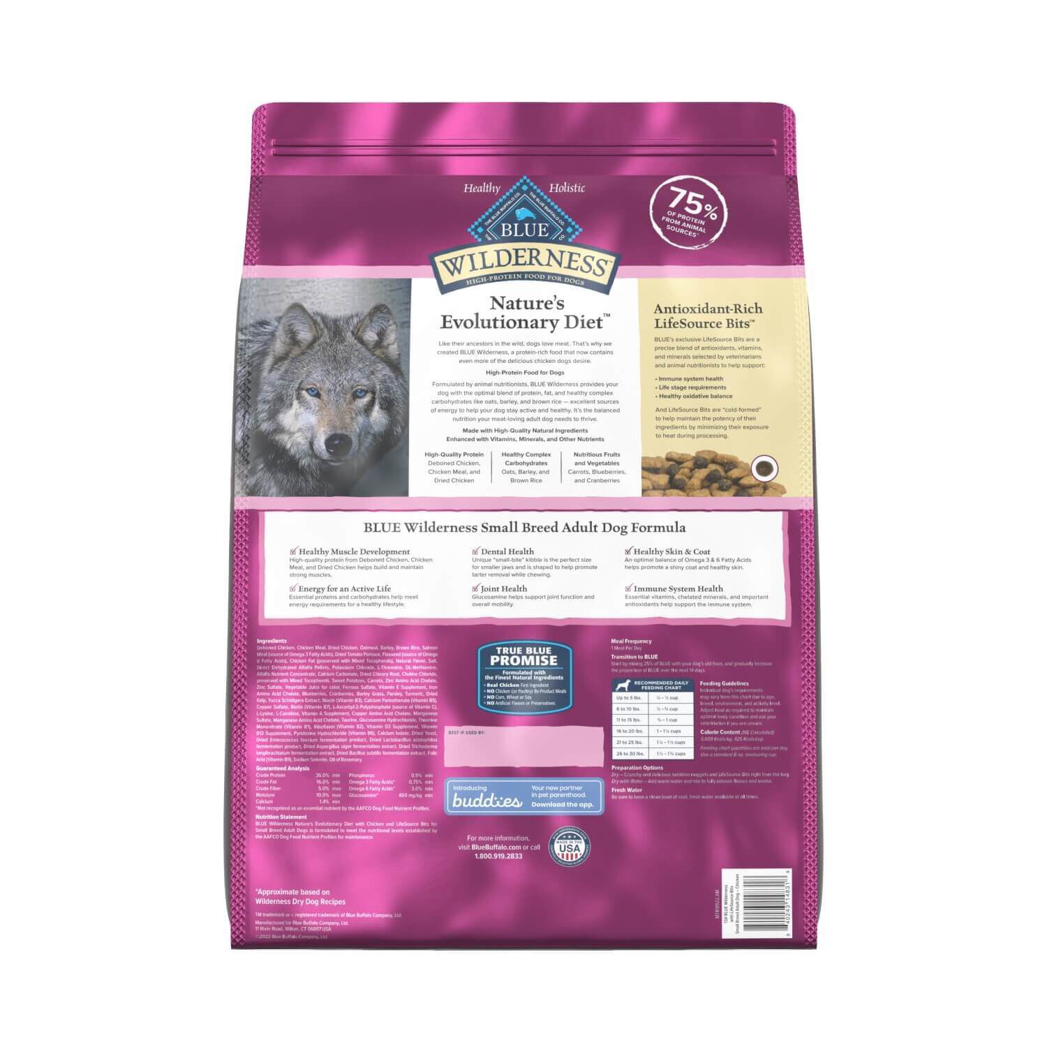 Blue Buffalo Wilderness Small Breed Adult Chicken Dog Food