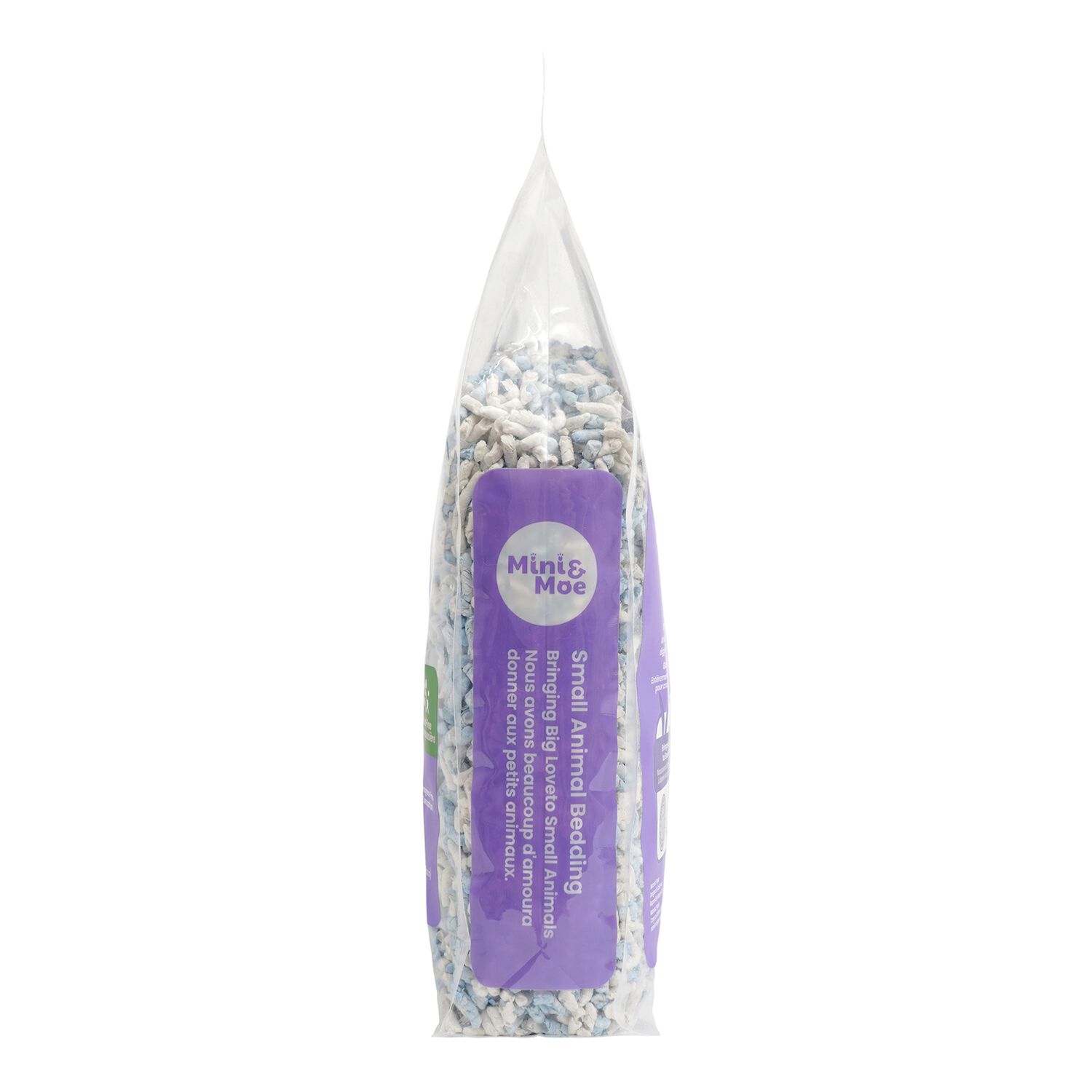 Mini & Moe Paper Pebbles Small Animal Bedding, Blue/White, 4.07 Lbs.
