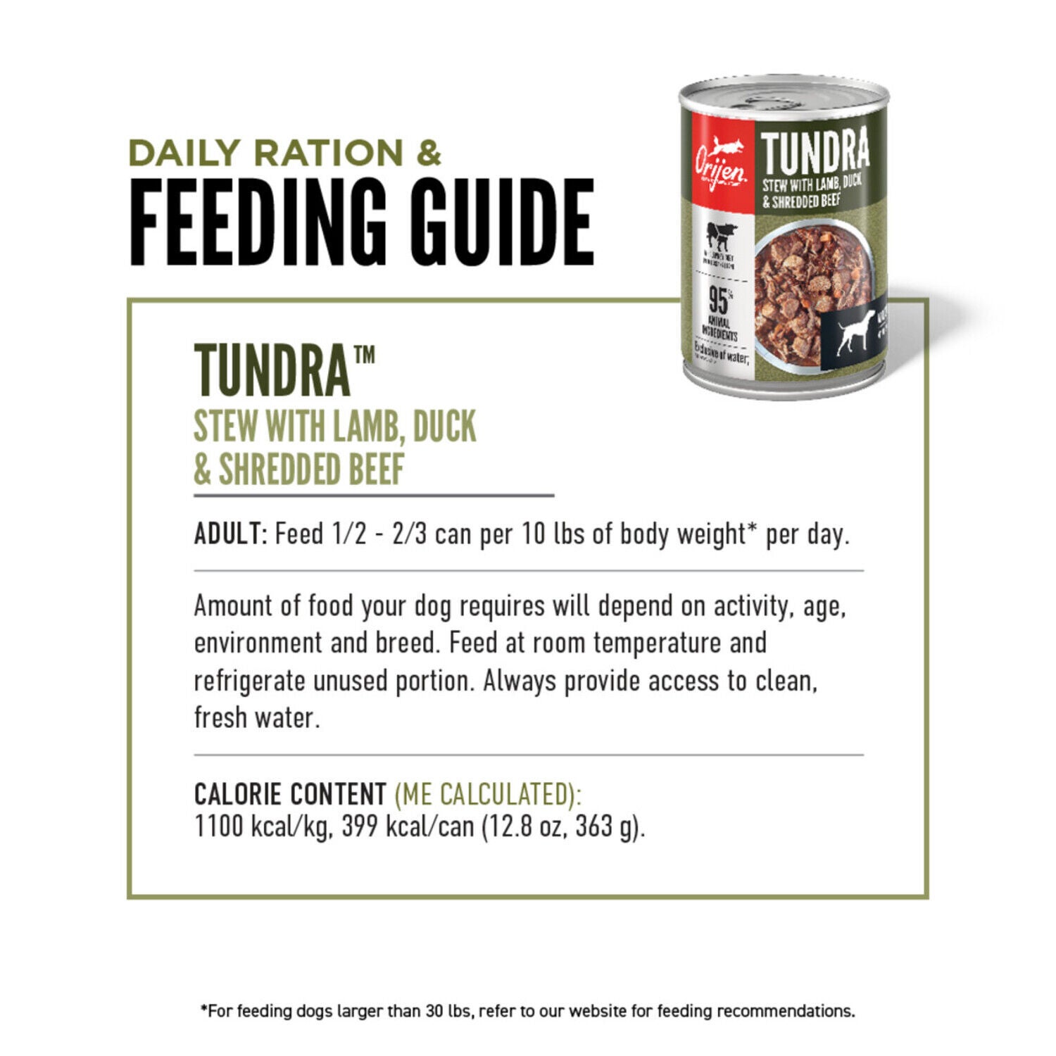 Orijen Real Meat Shreds Wet Dog Food, Tundra Stew Recipe, 12.8-Oz Cans