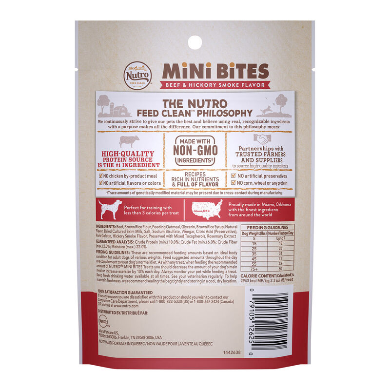 Mini Bites Beef & Hickory Smoke Flavor Dog Treats