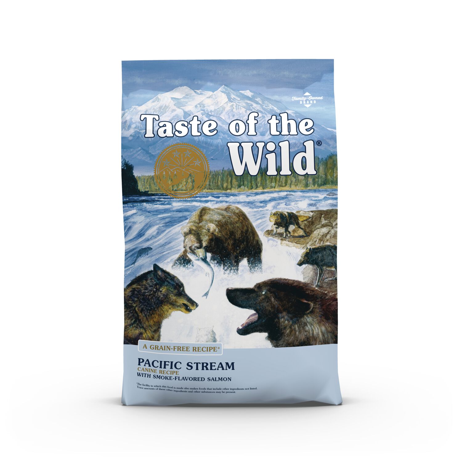 Taste Of The Wild Pacific Stream Canine Recipe With Smoke-Flavored Salmon Grain-Free Dry Dog Food, 5-Lb Bag