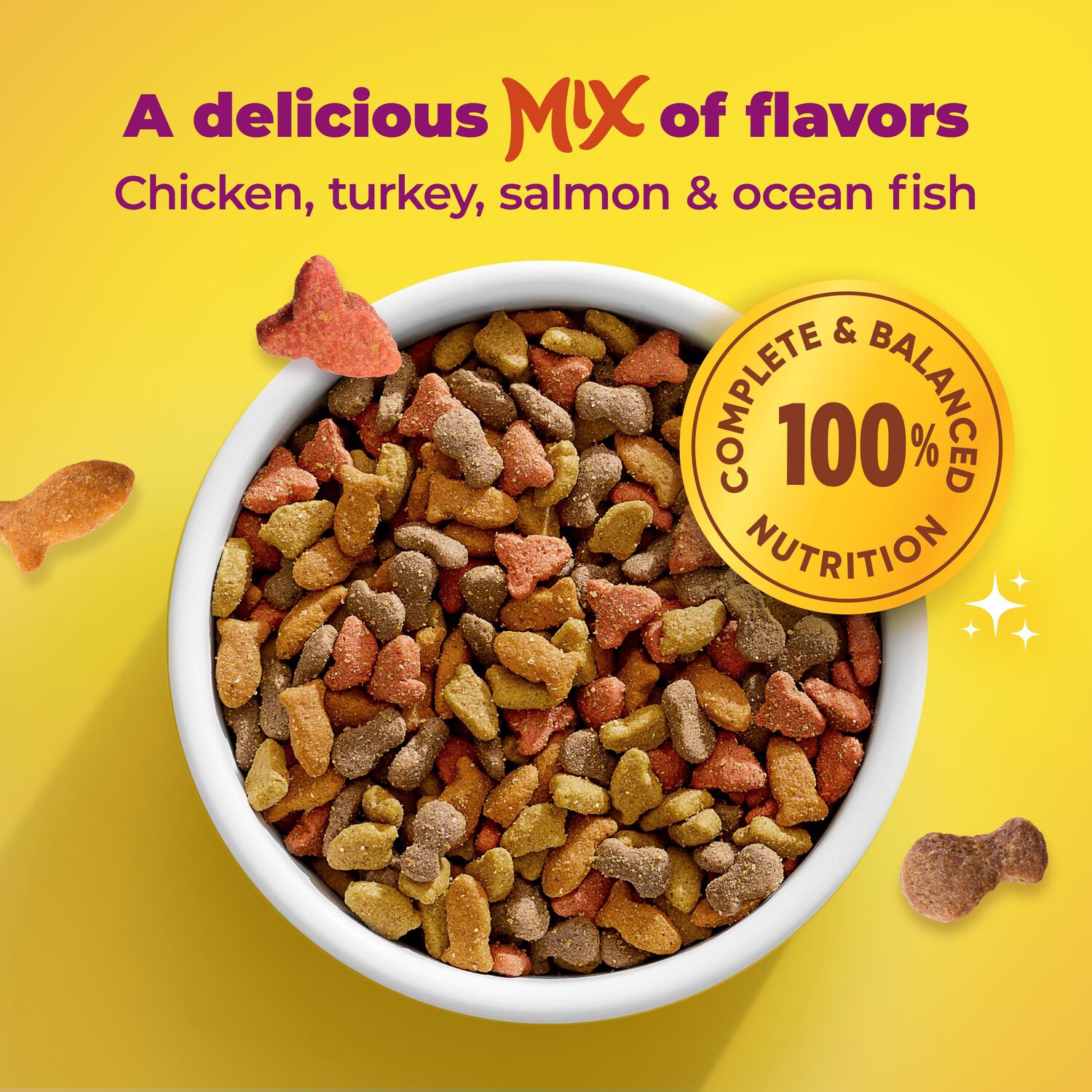 Meow Mix Original Choice Dry Cat Food Chicken, Turkey, Salmon & Ocean Fish Recipe,  16-Lb Bag