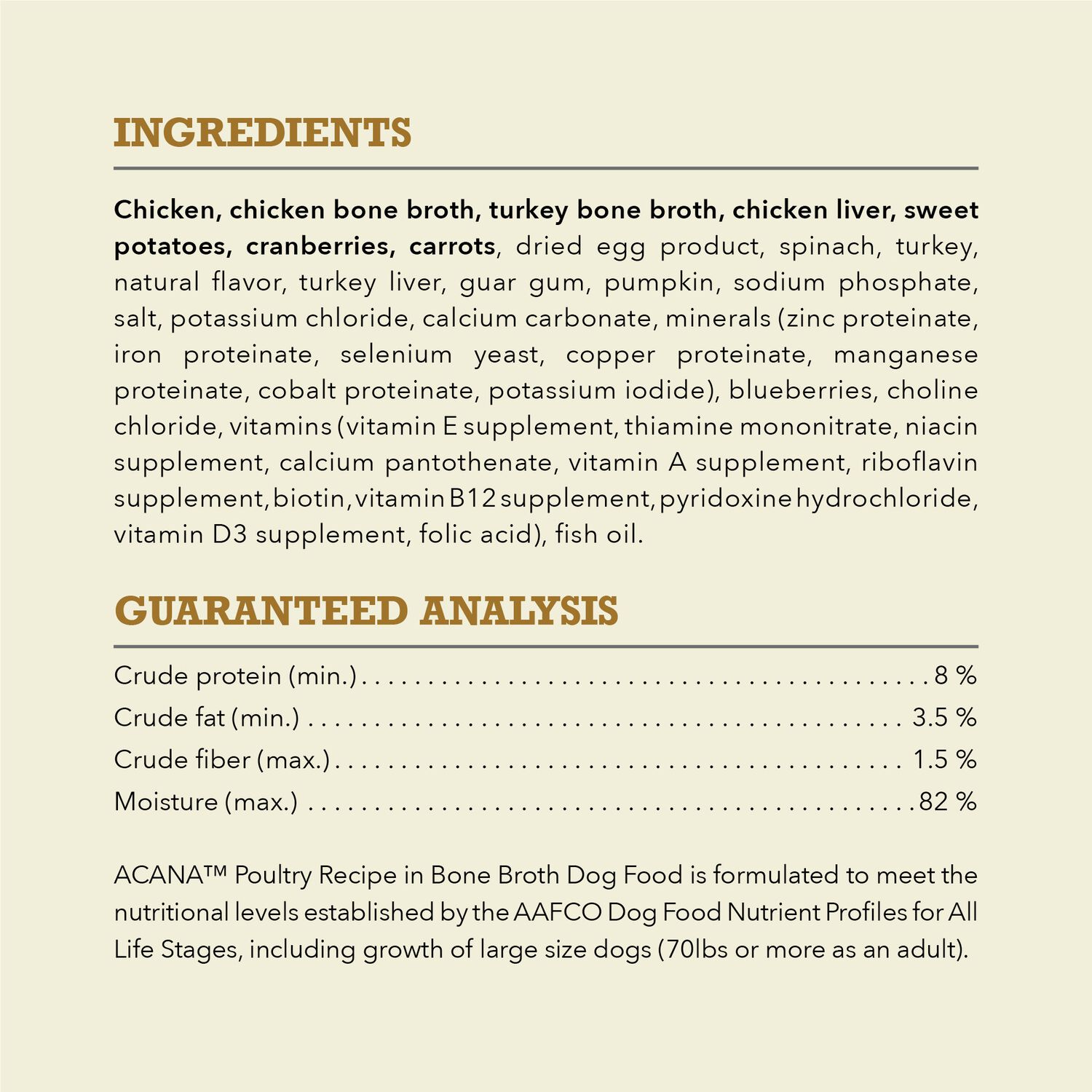 Acana Premium Chunks Poultry Recipe In Bone Broth Wet Dog Food, 12.8-Oz