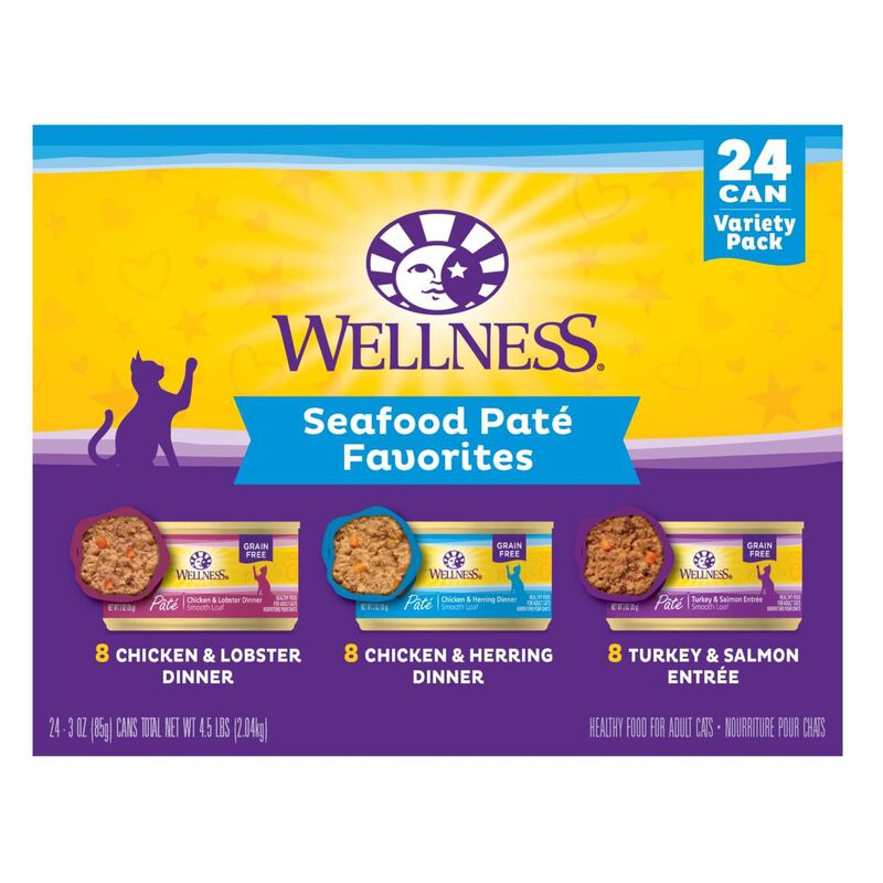 Wellness Seafood Pate Favorites Variety Pack image number 1