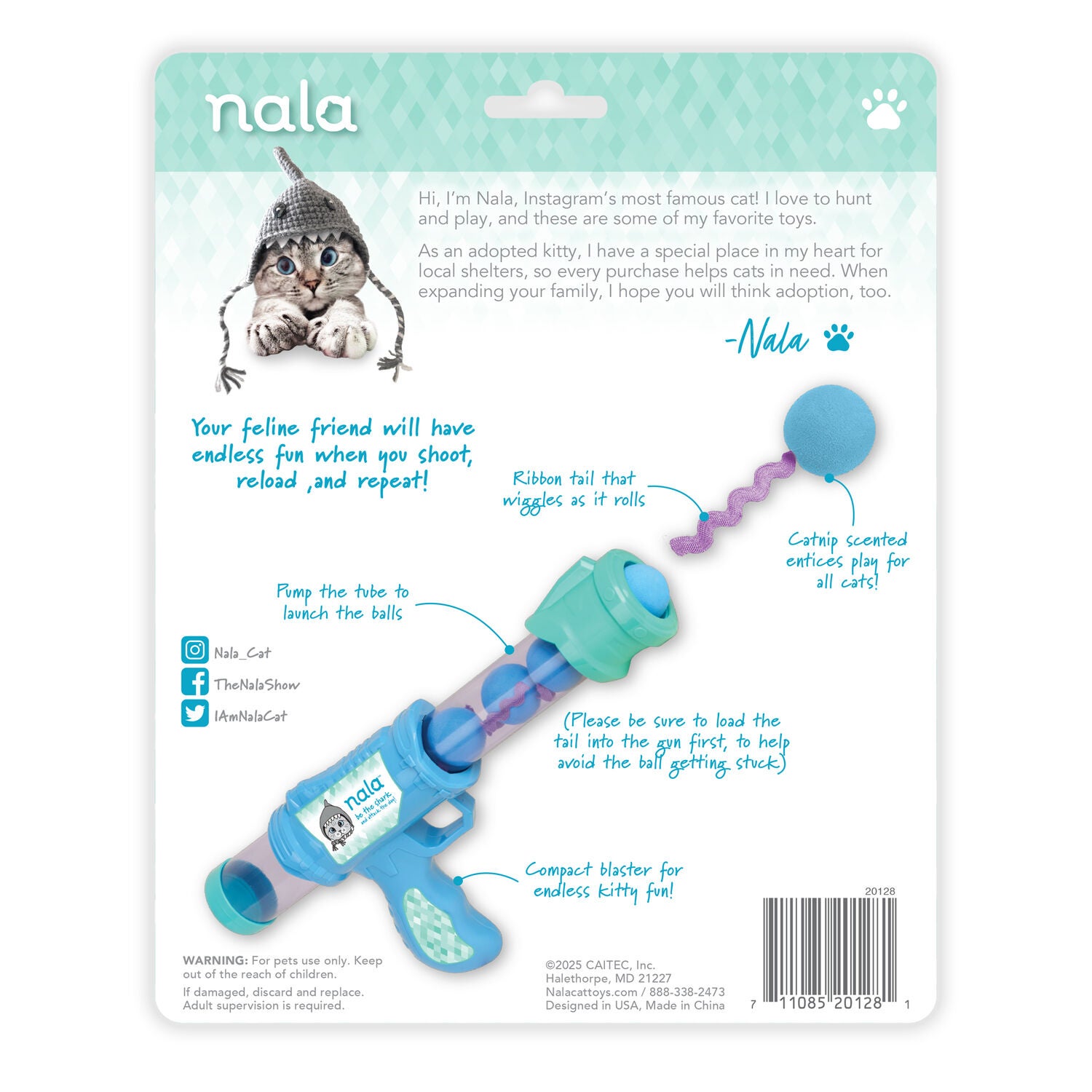 Nala Master Blaster Interactive Ball Launcher Cat Toy