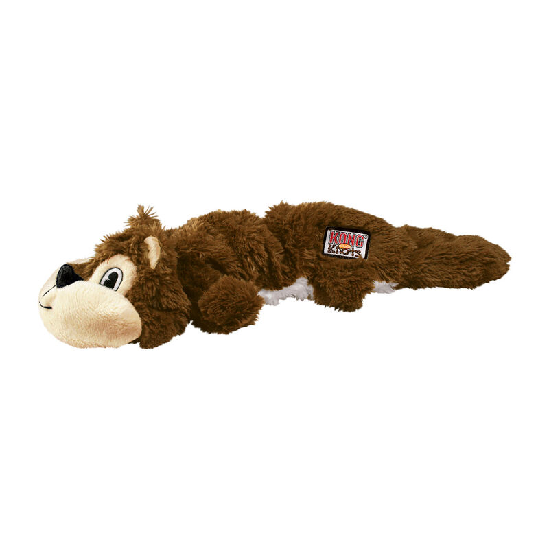 Kong Scrunch Knots Plush Stretchy Squirrel Dog Toy