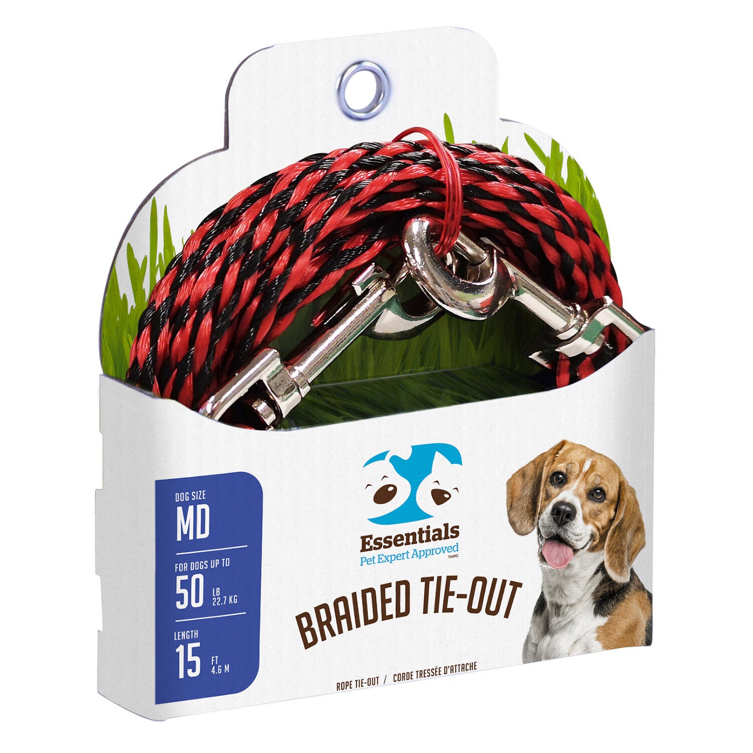15 Braided Tie Out 15ft Pet Supermarket