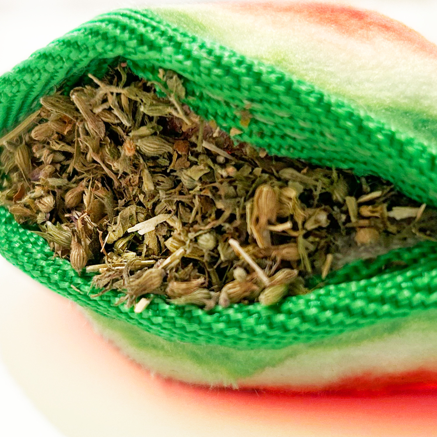 Doggijuana Tuffer Chewer Mini Watermelon Slice Durable Refillable Dog Toy With Catnip
