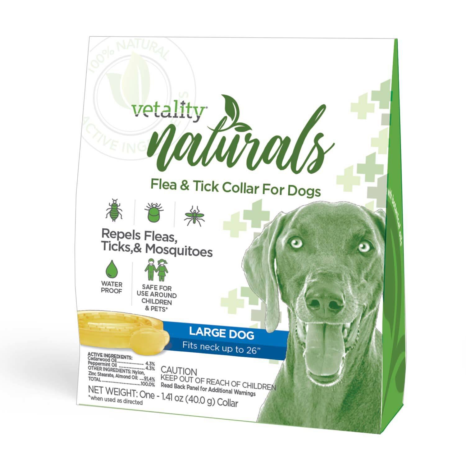 Vetality Naturals Flea Tick Collar For Large Dogs 4 Months 1ct