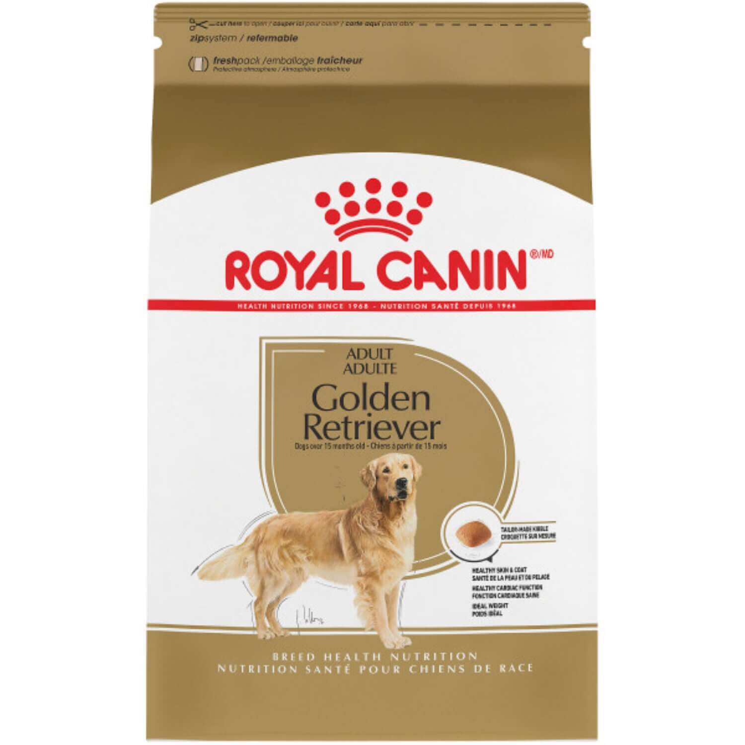 Royal Canin Breed Health Nutrition Golden Retriever Adult Dry Dog Food, 30-Lb Bag