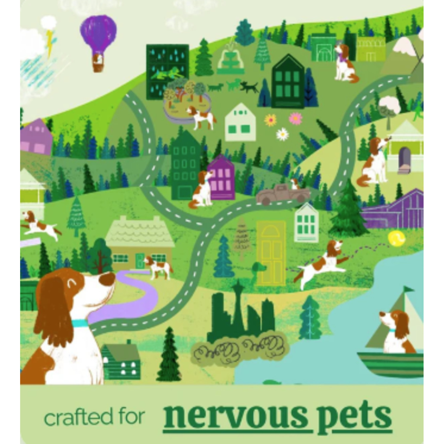 Austin & Kat Bailey's No More Wiggles Calm & Quiet 14Mg Cbd Soft Chew Dog Supplements, 30-Ct
