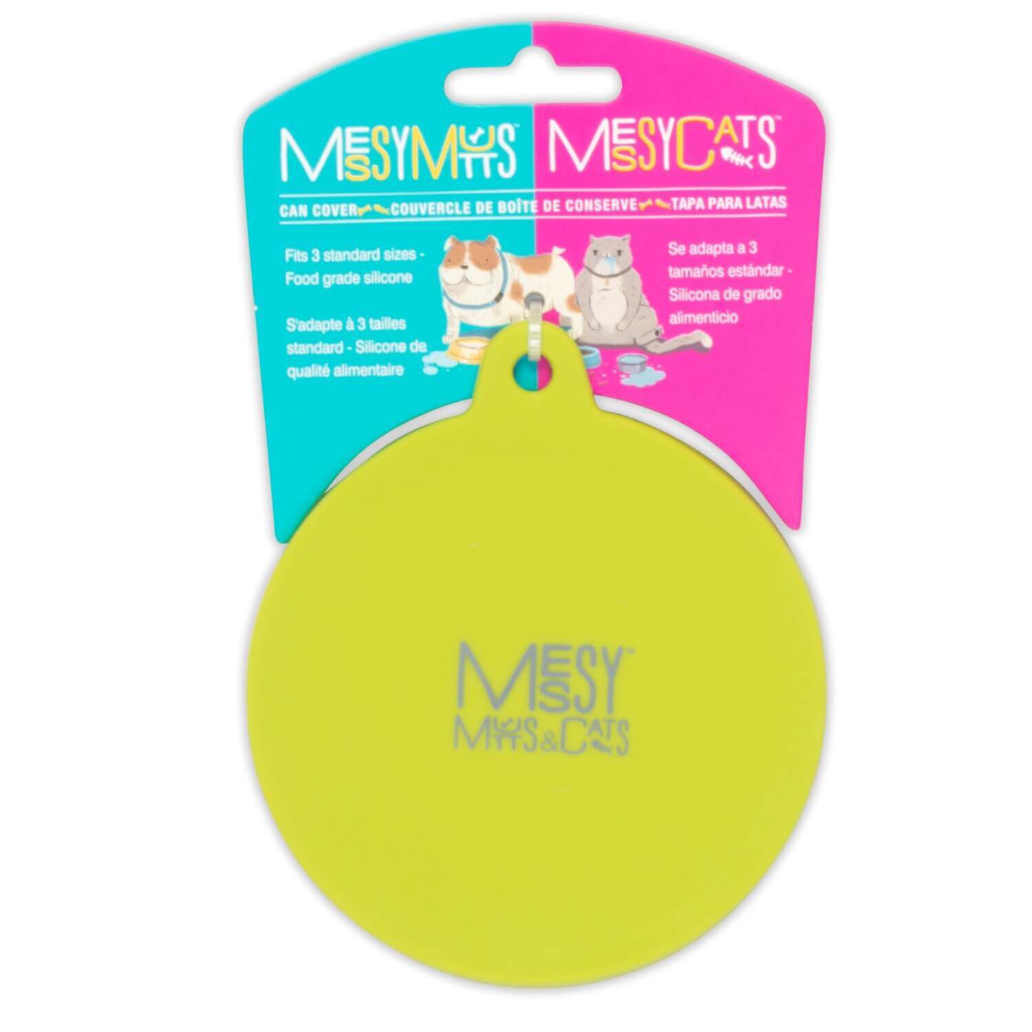 Messy Mutts Silicone Universal Can Cover, Fits 3 Can Sizes, Green