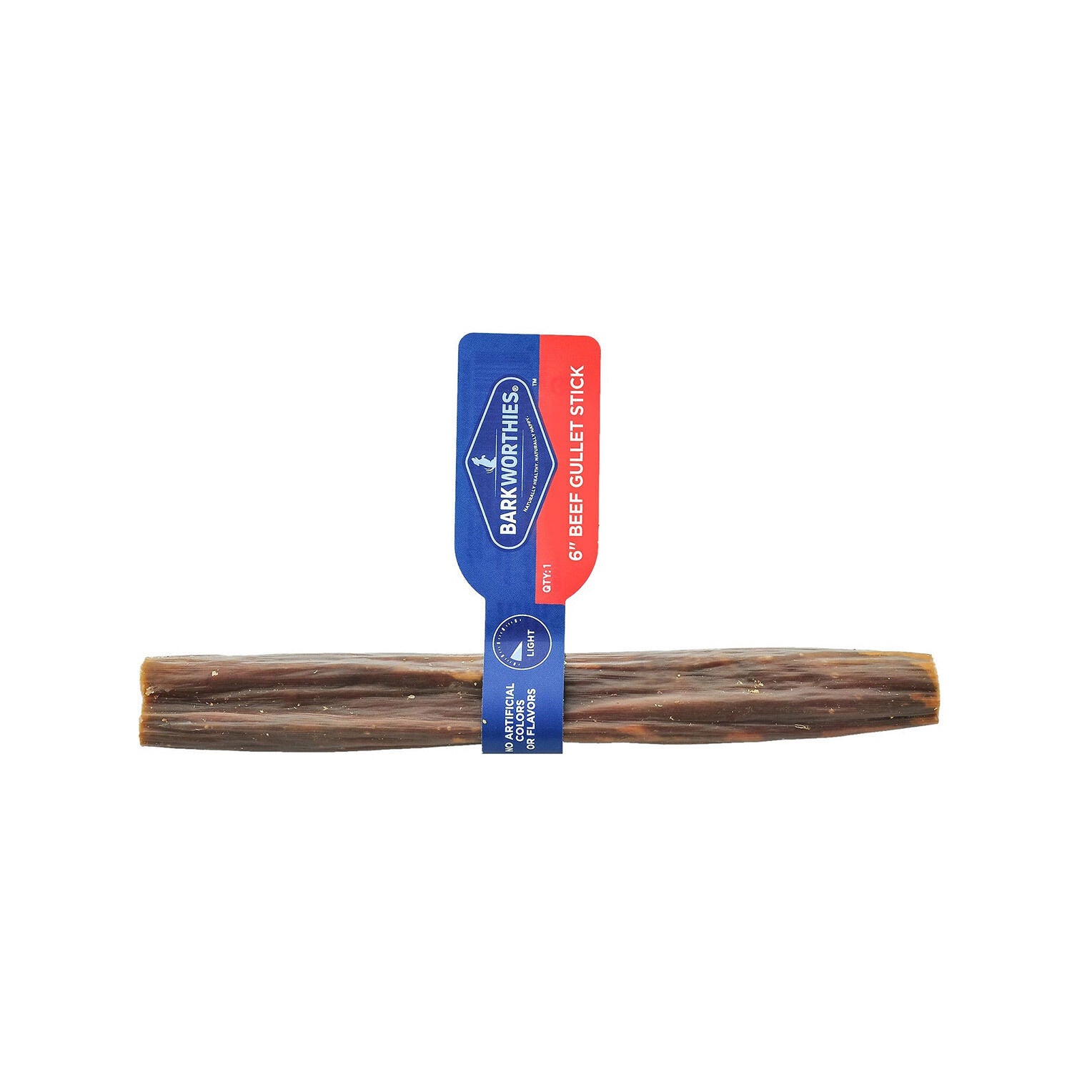 Barkworthies Beef Gullet Sticks Natural Dog Treats, 6 Inches
