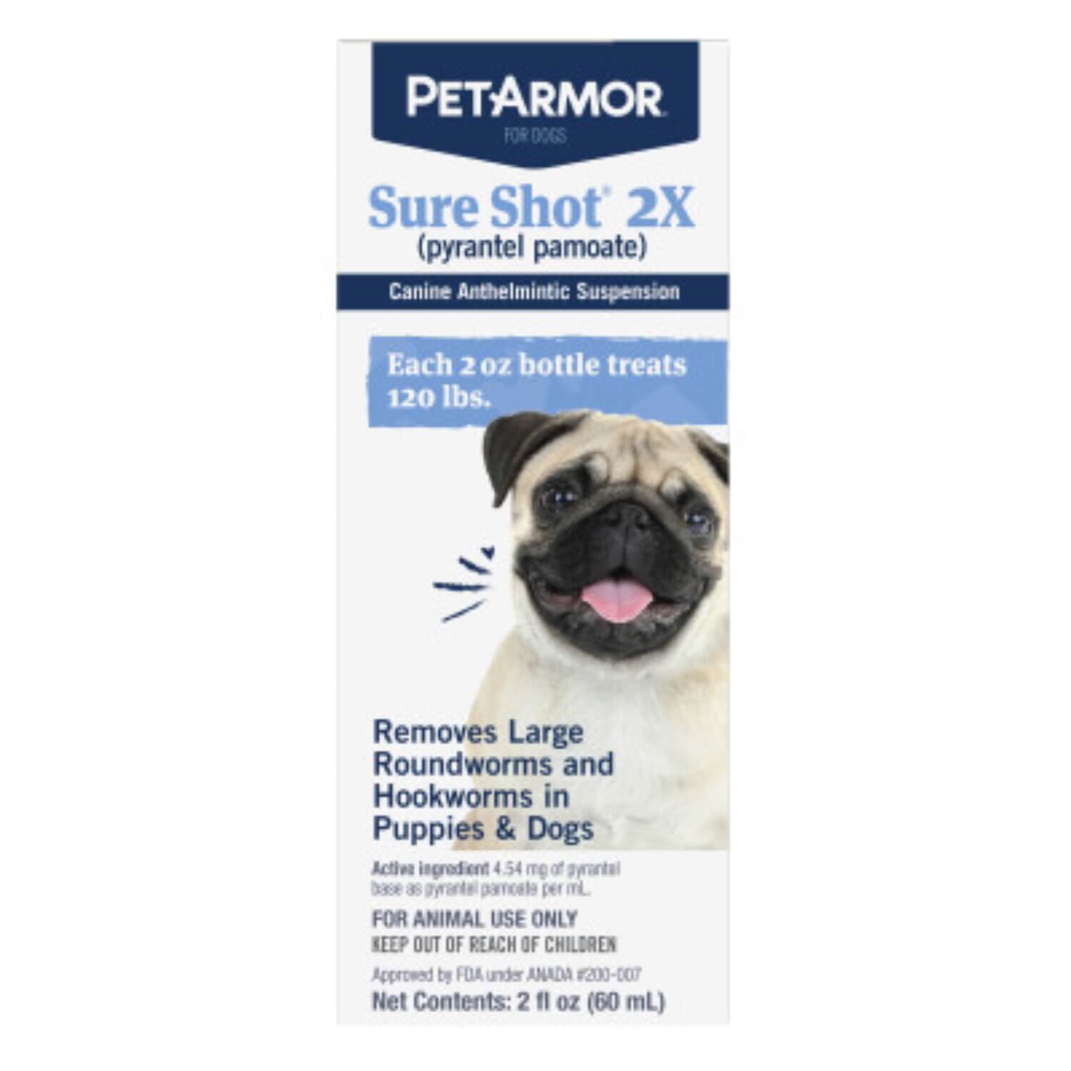 Petarmor Sure Shot Liquid Wormer For Dogs