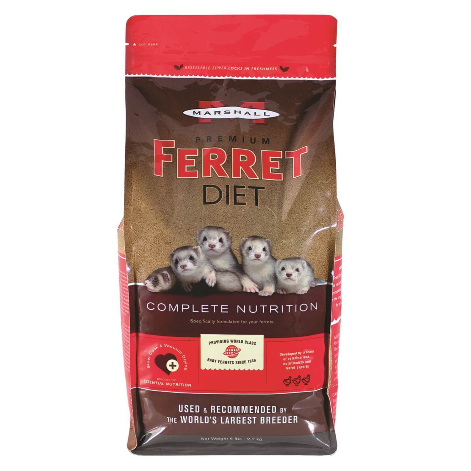 Marshall Premium Ferret Diet - 6Lb Bag