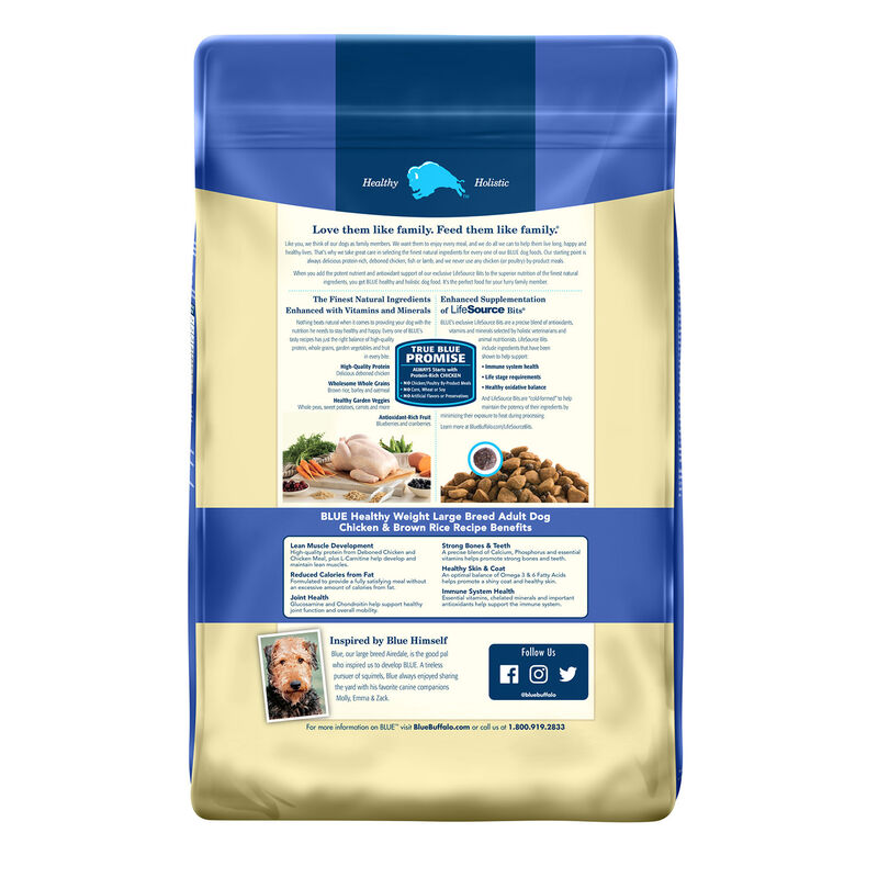 Life Protection Formula Large Breed Healthy Weight Chicken & Brown Rice Recipe Dog Food image number 2