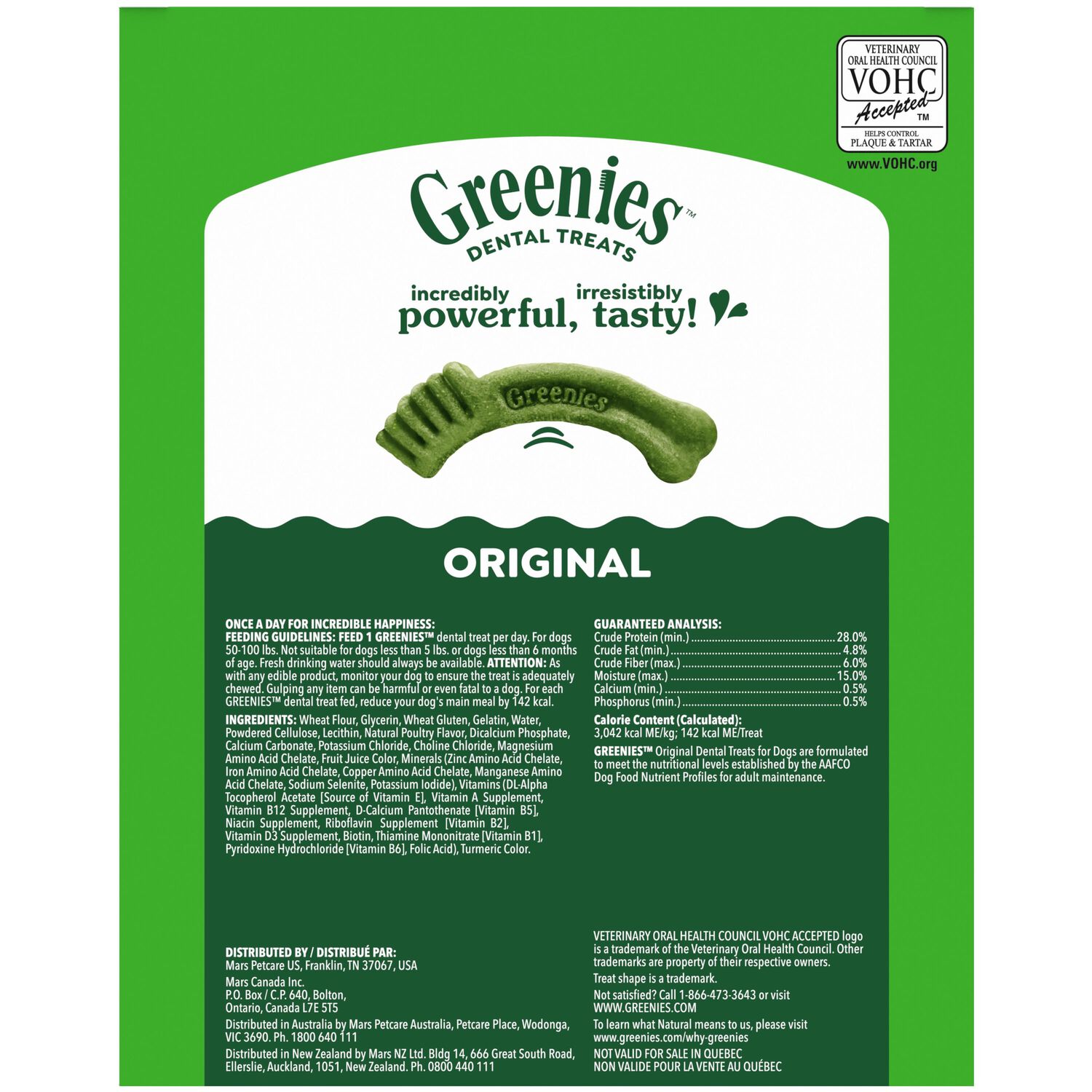 Greenies Large Natural Original Chicken Flavor Dental Dog Treats, 17 Count