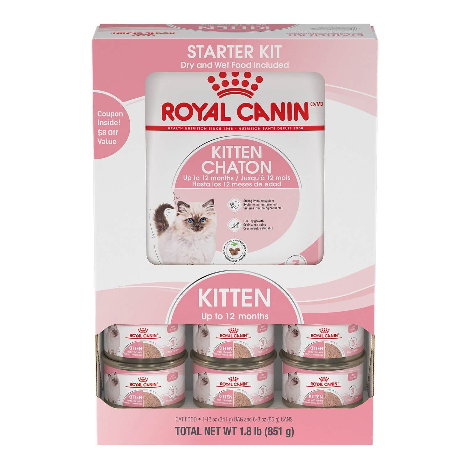 Royal Canin Kitten Wet & Dry Cat Food Starter Kit