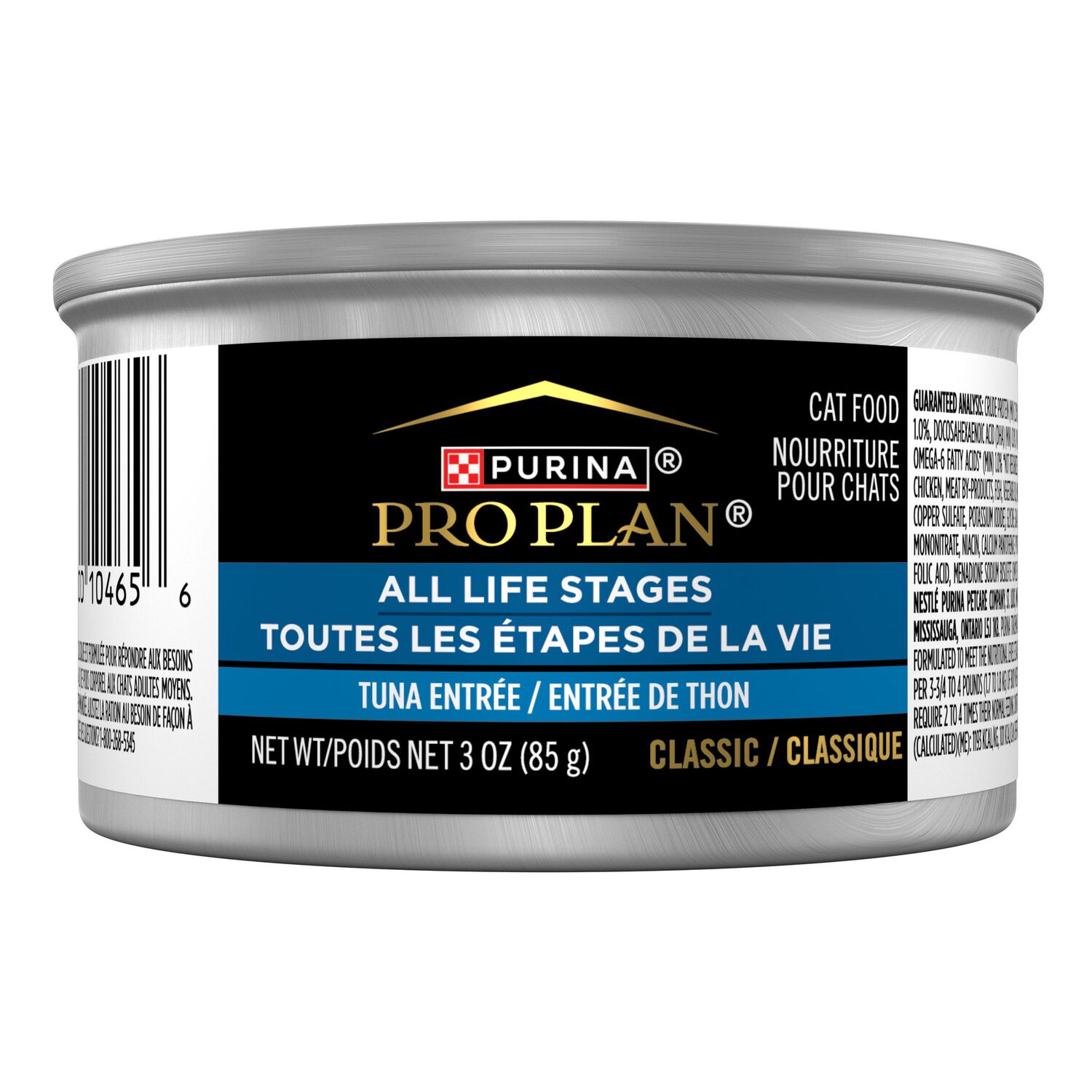 Purina Pro Plan All Life Stages Tuna Pate Classic Entr&eacute;e Wet Cat Food, 3 Oz.