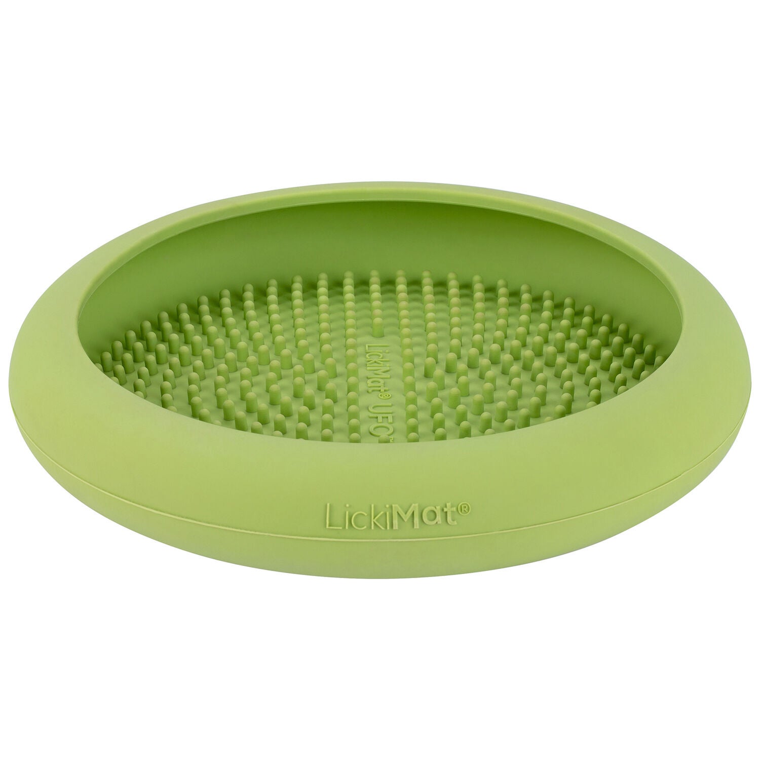 Lickimat Ufo Lickmat & Slow Feeder Dog Bowl - Green