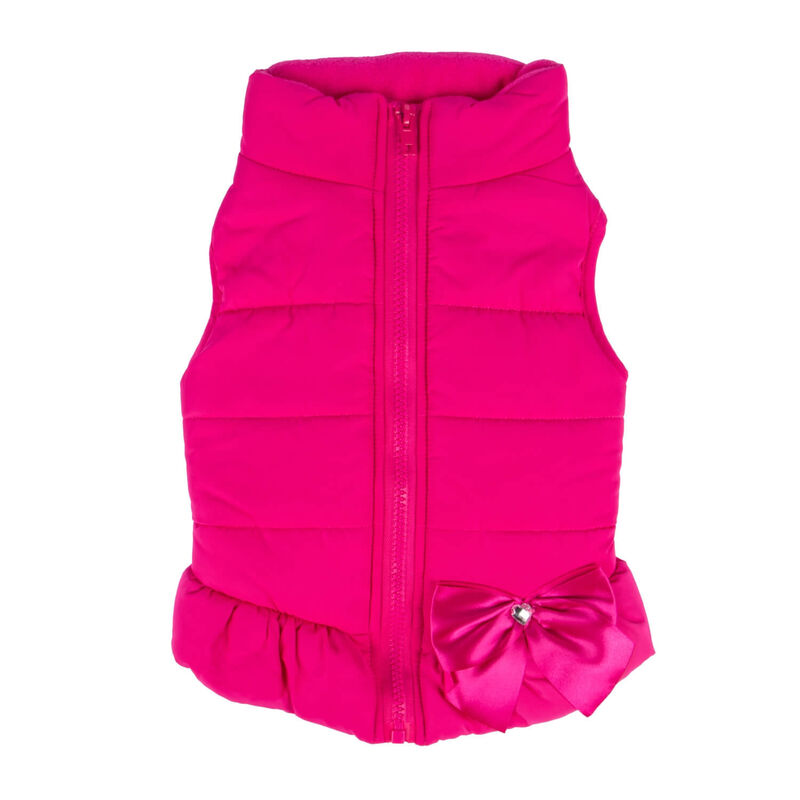 Pink Puffer Peplum Jacket image number 2