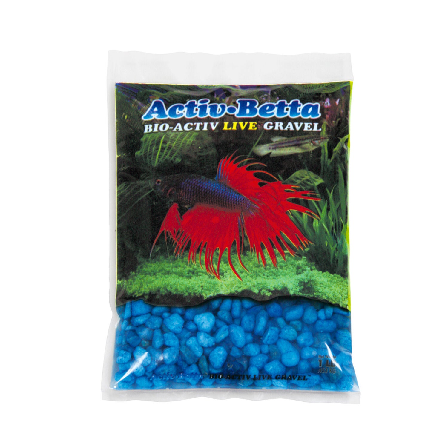 Activ-Betta Bio-Activ Live Betta Fish Aquarium Gravel, Marine Blue 1-Lb