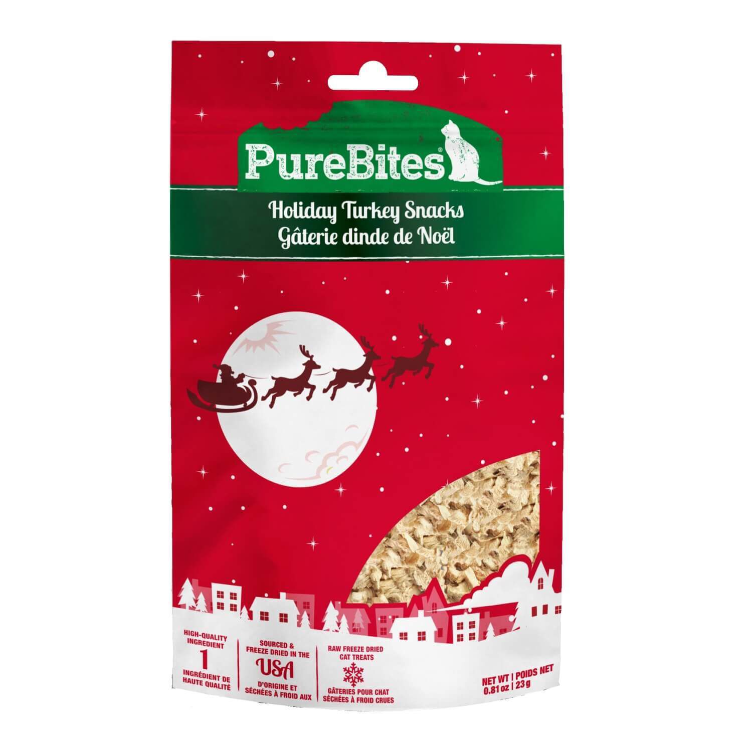 Purebites Holiday Turkey Snack Freeze Dried Cat Treats