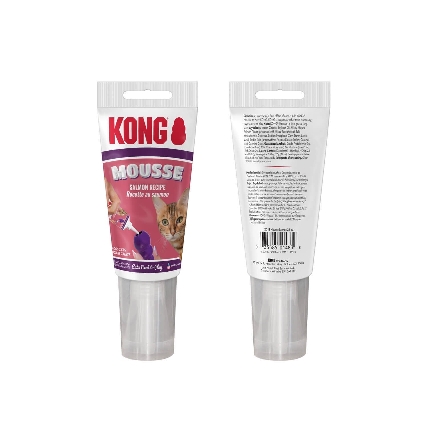 Kong Salmon Mousse Cat Treat For Kong Cat Toys