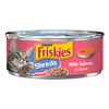 Purina Friskies Wet Cat Food, Shreds With Salmon In Sauce - 5.5 Oz