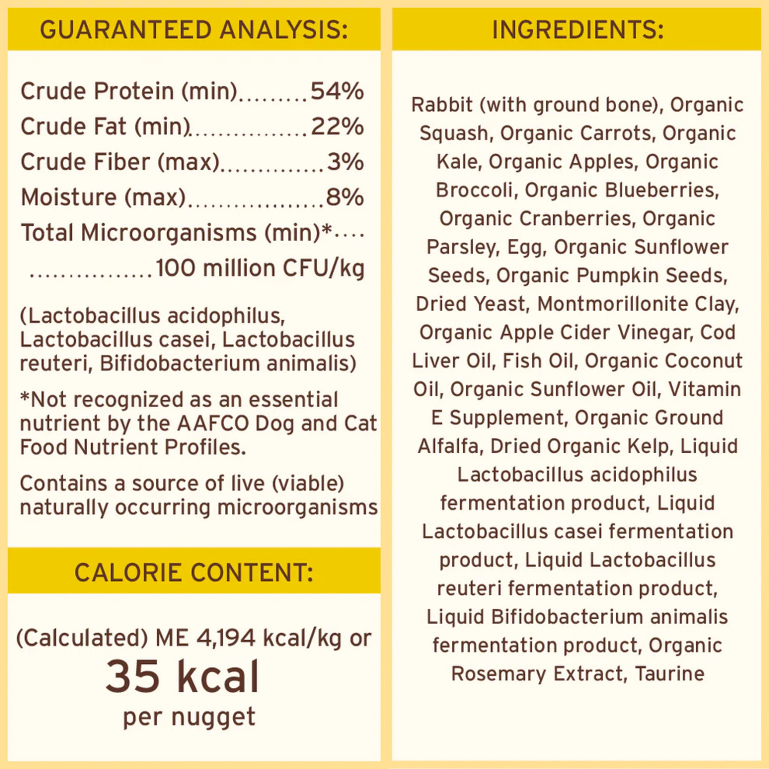 Primal Freeze-Dried Raw Nuggets Dog Food, Rabbit Formula