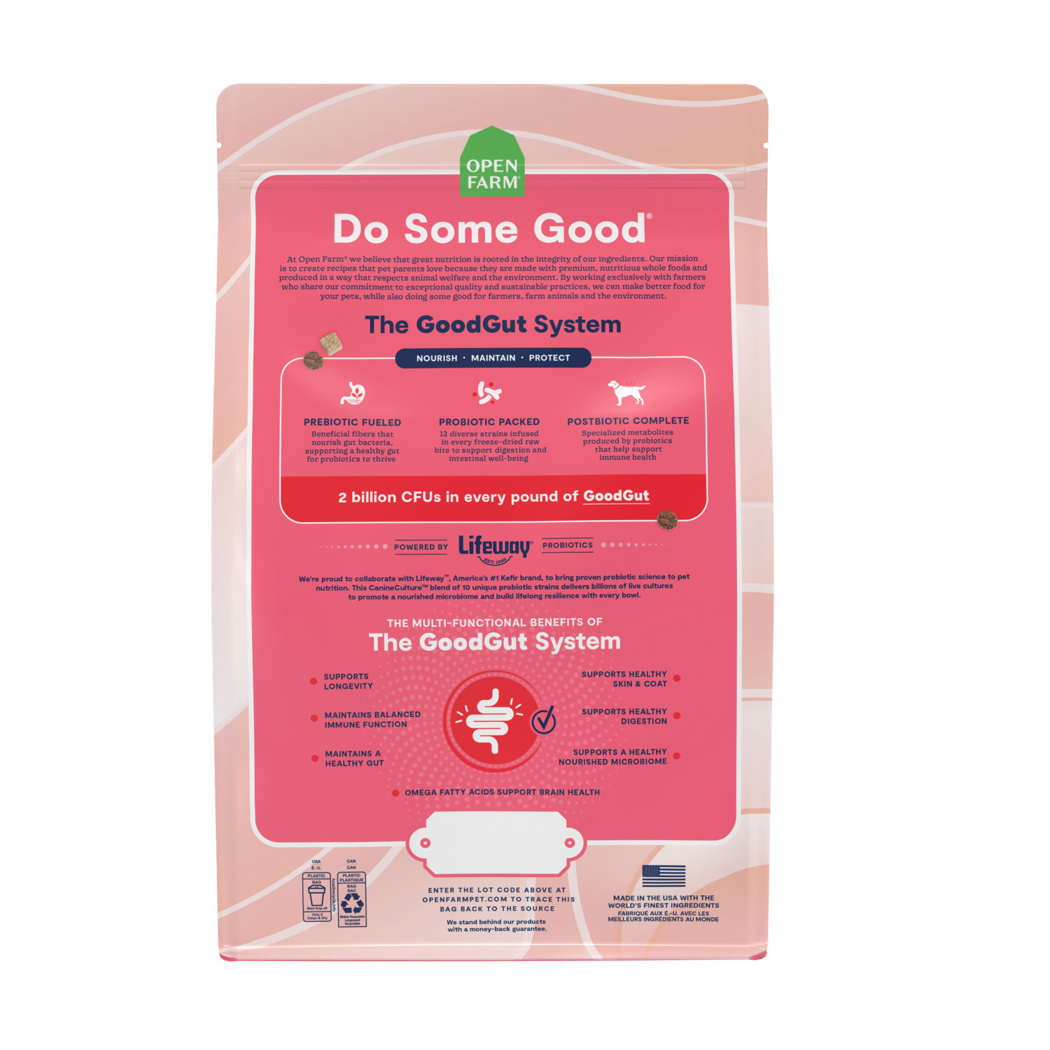 Open Farm Goodgut Grass-Fed Beef Dry Dog Food Recipe, 3.5-Lb.