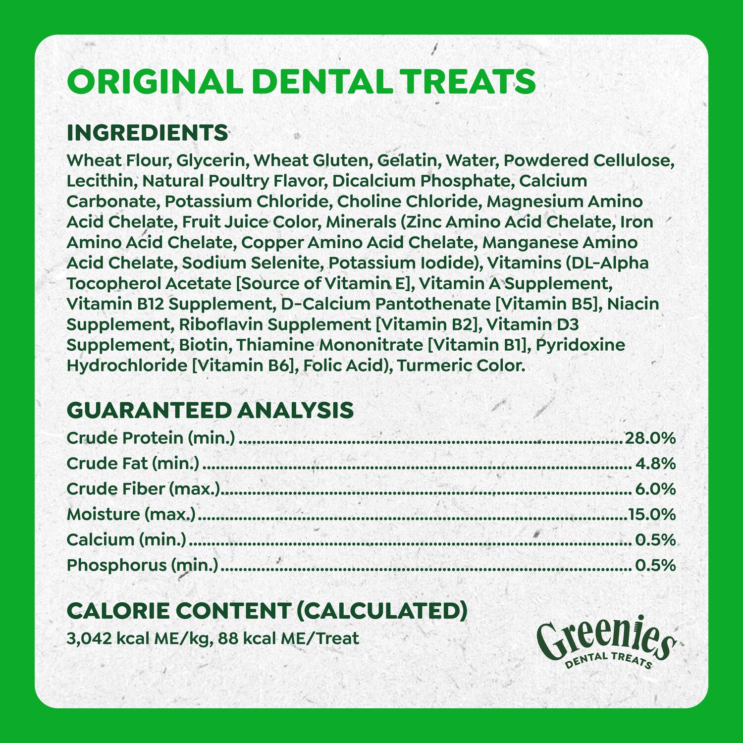 Greenies Regular Natural Original Chicken Flavor Dental Dog Treats, 12 Count