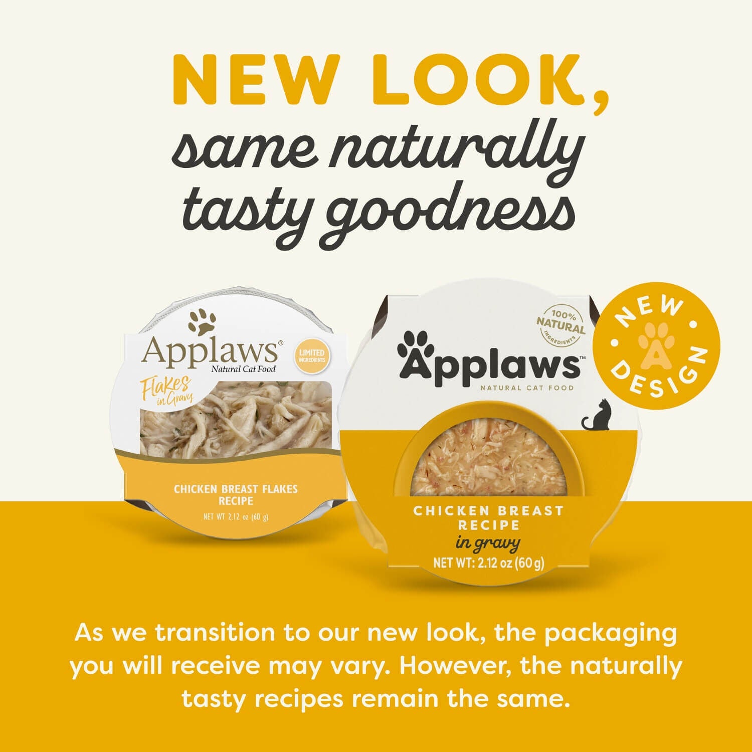 Applaws Natural Chicken Breast Recipe In Gravy Wet Cat Food, 2.12-Oz