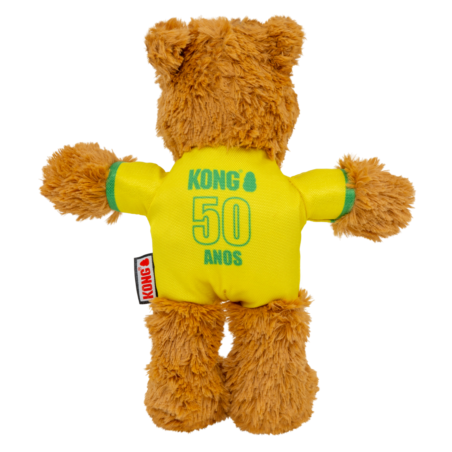 Kong Wild Knots Sport Soccer Bear Plush Tug Dog Toy, Brazil