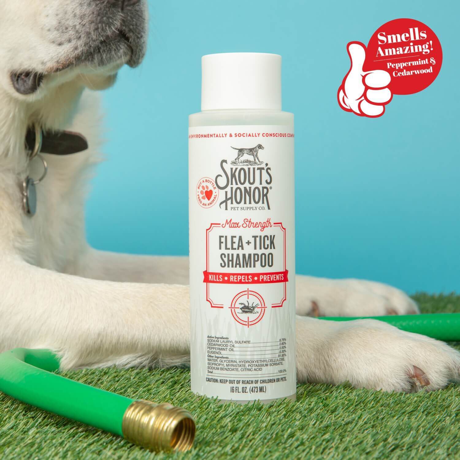Skout's Honor Max Strength Flea And Tick Dog Shampoo