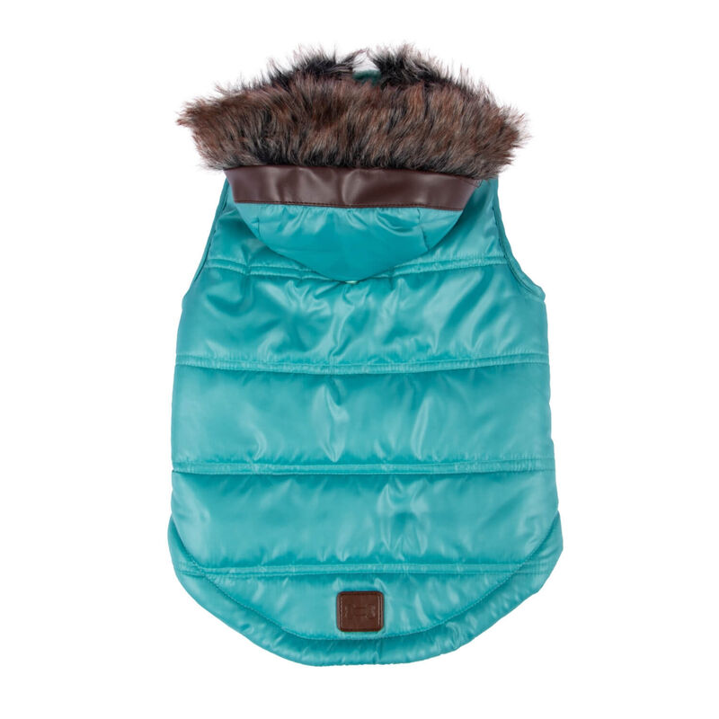 Blue Quilted Puffer Jacket image number 2